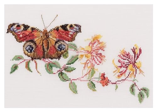 Thea Gouverneur - Kreuzstich-Set - Schmetterling Geißblatt - Leinen - 36 Count - Für Erwachsene - 439 Thea Gouverneur - Kreuzstich-Set - Schmetterling Geißblatt - Leinen - 36 Count - Für Erwachsene - 439 von Thea GOUVERNEUR SINCE 1959