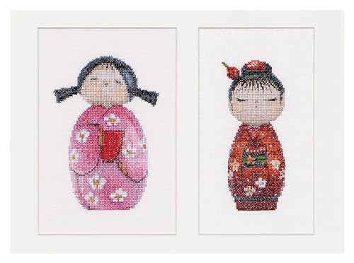 Thea Gouverneur - Kreuzstich-Set - Kokeshi-Pupen - Leinen - 36 Count - Für Erwachsene - 547 Thea Gouverneur - Kreuzstich-Set - Kokeshi-Pupen - Leinen - 36 Count - Für Erwachsene - 547 von Thea GOUVERNEUR SINCE 1959
