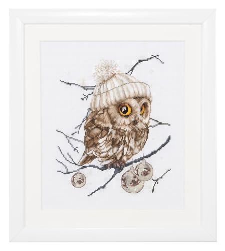 Thea Gouverneur - Gezählter Kreuzstich Kit - 743A - Vorsortierte DMC-Garne - Whoo.Whoo.It's Winter - Aida - 31cm x 30cm - DIY Kit Thea Gouverneur - Gezählter Kreuzstich Kit - 743A - Vorsortierte DMC-Garne - Whoo.Whoo.It's Winter - Aida - 31cm x 30cm - DIY Kit von Thea GOUVERNEUR SINCE 1959