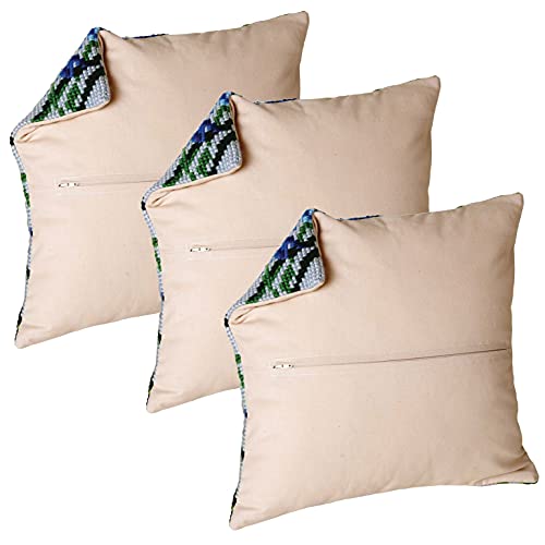 Thea Gouverneur - Kissenrückseite Kit - Beige - 3 Stück - Baumwolle - Für Erwachsene - 23.59993 von Thea GOUVERNEUR SINCE 1959