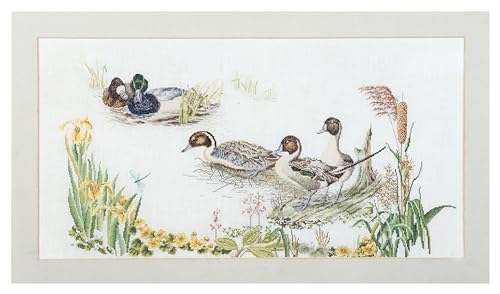 Thea Gouverneur - Kreuzstich-Set - Enten - Leinen - 36 Count - Für Erwachsene - 2064 Thea Gouverneur - Kreuzstich-Set - Enten - Leinen - 36 Count - Für Erwachsene - 2064 von Thea GOUVERNEUR SINCE 1959