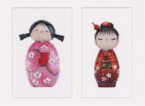 Thea Gouverneur - Kreuzstich-Set - Kokeshi-Pupen - Aida - 18 Count - Für Erwachsene - 547A Thea Gouverneur - Kreuzstich-Set - Kokeshi-Pupen - Aida - 18 Count - Für Erwachsene - 547A von Thea GOUVERNEUR SINCE 1959