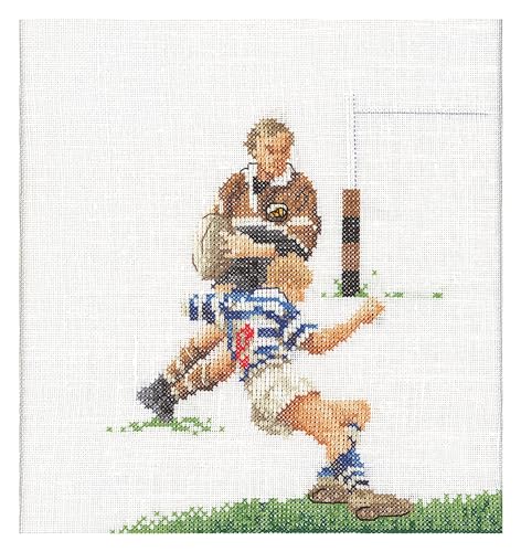 Thea Gouverneur - Kreuzstich-Set - Rugby - Aida - 18 Count - Für Erwachsene - 3037A von Thea GOUVERNEUR SINCE 1959