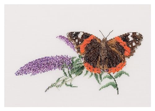 Thea Gouverneur - Kreuzstich-Set - Schmetterling Atalanta Budlea - Leinen - 36 Count - Für Erwachsene - 436 Thea Gouverneur - Kreuzstich-Set - Schmetterling Atalanta Budlea - Leinen - 36 Count - Für Erwachsene - 436 von Thea GOUVERNEUR SINCE 1959