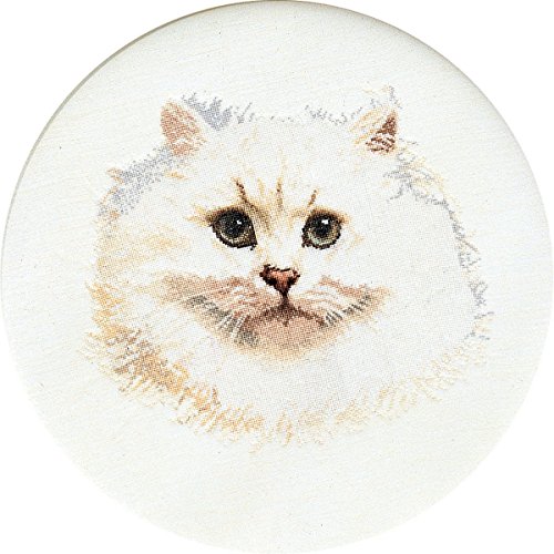 Thea Gouverneur - Kreuzstich-Set - Weiße Perserkatze - Leinen - 32 Count - Für Erwachsene - 1045 Thea Gouverneur - Kreuzstich-Set - Weiße Perserkatze - Leinen - 32 Count - Für Erwachsene - 1045 von Thea GOUVERNEUR SINCE 1959