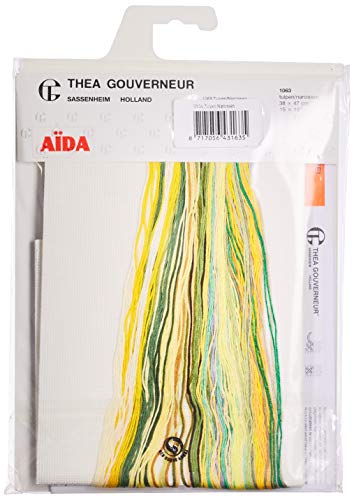 Thea Gouverneur 1063A Kreuzstich-Set, Mehrfarbig, 38 x 47cm von Thea Gouverneur