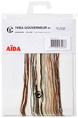 Thea Gouverneur 2003A Kreuzstich-Set, Mehrfarbig, 13x13cm von Thea Gouverneur