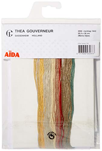 Thea Gouverneur 2066A Kreuzstich-Set, Mehrfarbig, 50x38cm von Thea Gouverneur