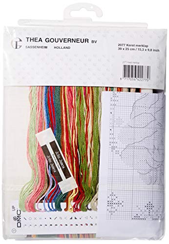 Thea Gouverneur 2077 Kreuzstich-Set, Mehrfarbig, 60x66cm von Thea Gouverneur