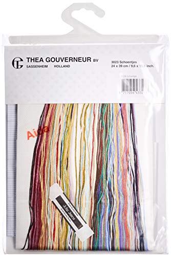 Thea Gouverneur 3023A Kreuzstich-Set, Mehrfarbig, 24x39cm von Thea Gouverneur