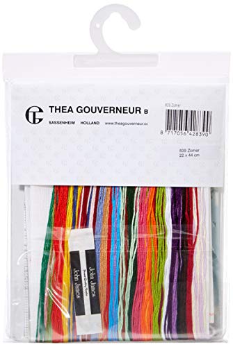 Thea Gouverneur 839 Kreuzstich-Set, Mehrfarbig, 22x44cm von Thea Gouverneur