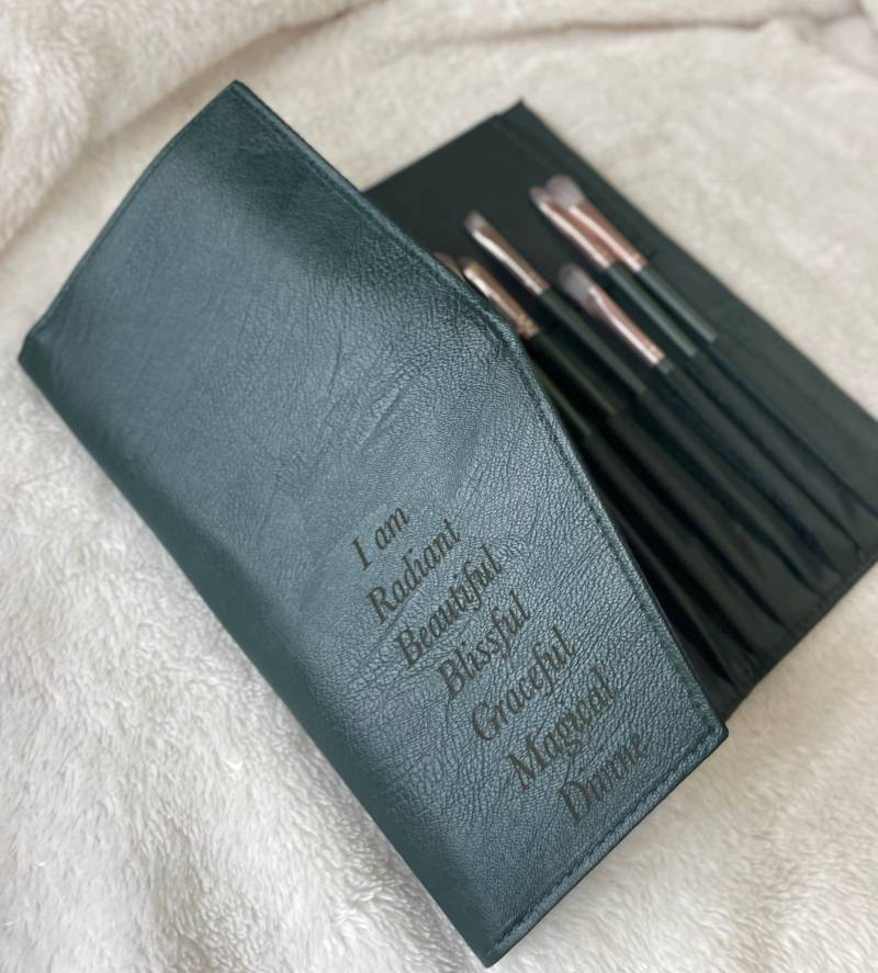 Make-Up Pinsel-Set, Veganes Pinsel-Set 14, Ich Bin Strahlend, Personalisierte Nachricht, Pinsel, Geschenkset Zum Muttertag von Lovevioletalchemy