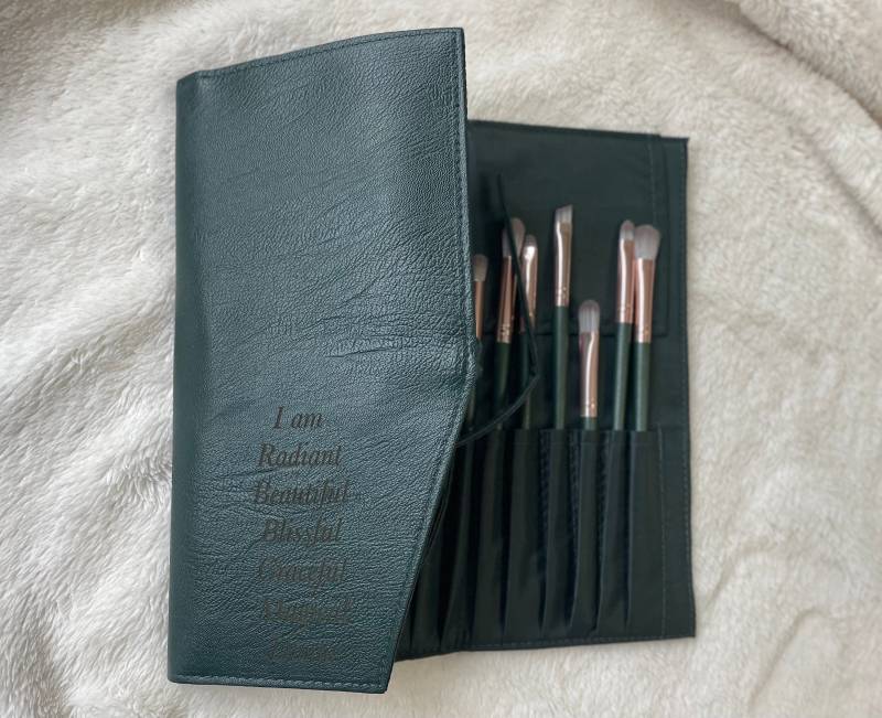 Limitierte Auflage Personalisiert, Vegan Make-Up Pinsel Set 14, Ich Bin Strahlend, Personalisierte Nachricht, Make-Up-Set, Weihnachten, Geburtstag von Lovevioletalchemy