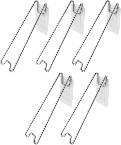 Theaque Selbstklebende Staffelei auf der Rückseite, silberfarben, Metall, für Bilderrahmen, Staffelei, Rückenstütze für Fotomalerei, 18 cm, Silberfarben, 5 Stück Theaque Selbstklebende Staffelei auf der Rückseite, silberfarben, Metall, für Bilderrahmen, Staffelei, Rückenstütze für Fotomalerei, 18 cm, Silberfarben, 5 Stück von Theaque