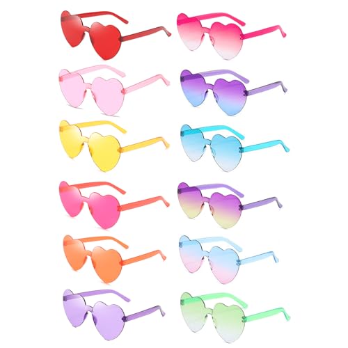 Theassli 12 paar Herz Sonnenbrille, Party Brillen, Herzbrille, Hippie Brille, Party Sonnenbrille Lustige Herzchen Brillen spaßbrille für Fasching Foto Requisiten für Kinder und Erwachsene Theassli 12 paar Herz Sonnenbrille, Party Brillen, Herzbrille, Hippie Brille, Party Sonnenbrille Lustige Herzchen Brillen spaßbrille für Fasching Foto Requisiten für Kinder und Erwachsene von Theassli