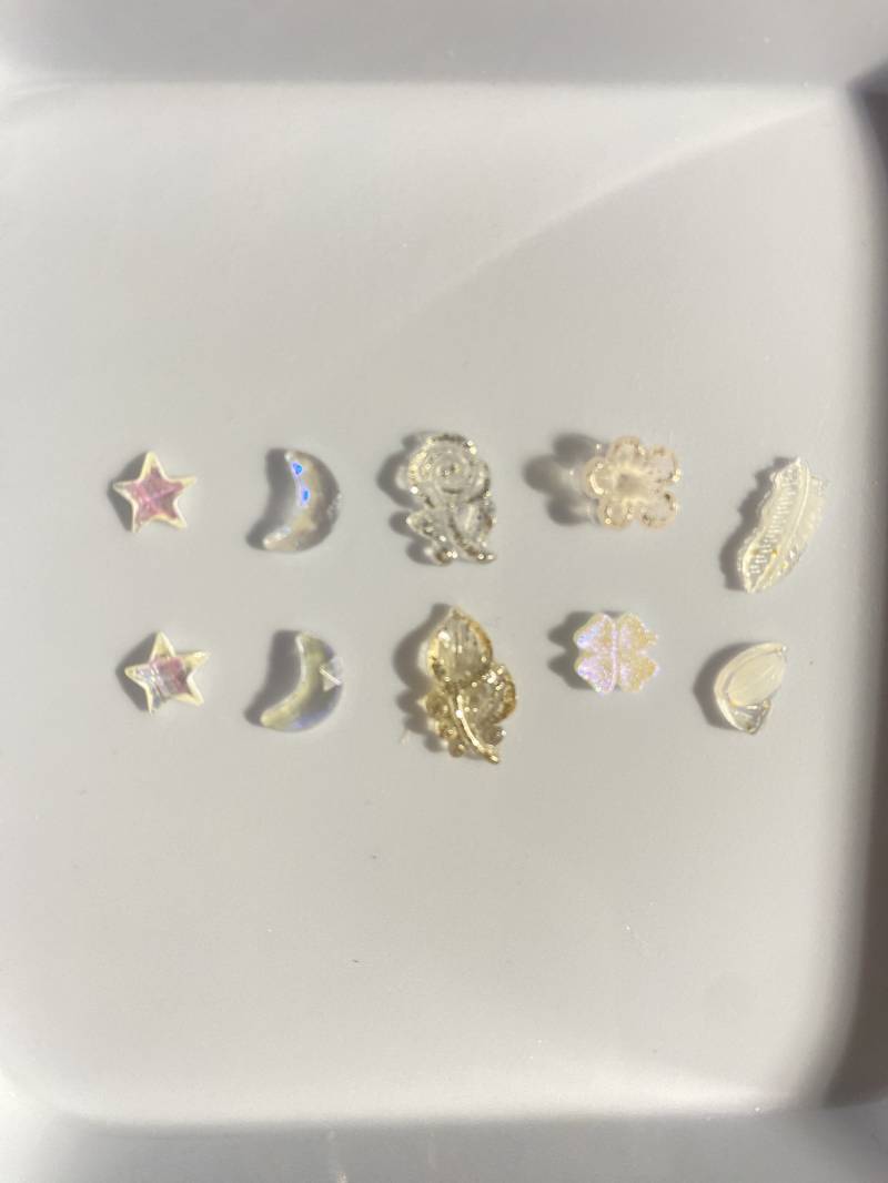 10 Stk 3D Nagel Dekorationen, Mix Blumen, Diy Basteln , Nagel Charms, N3145 von Thebestbox66