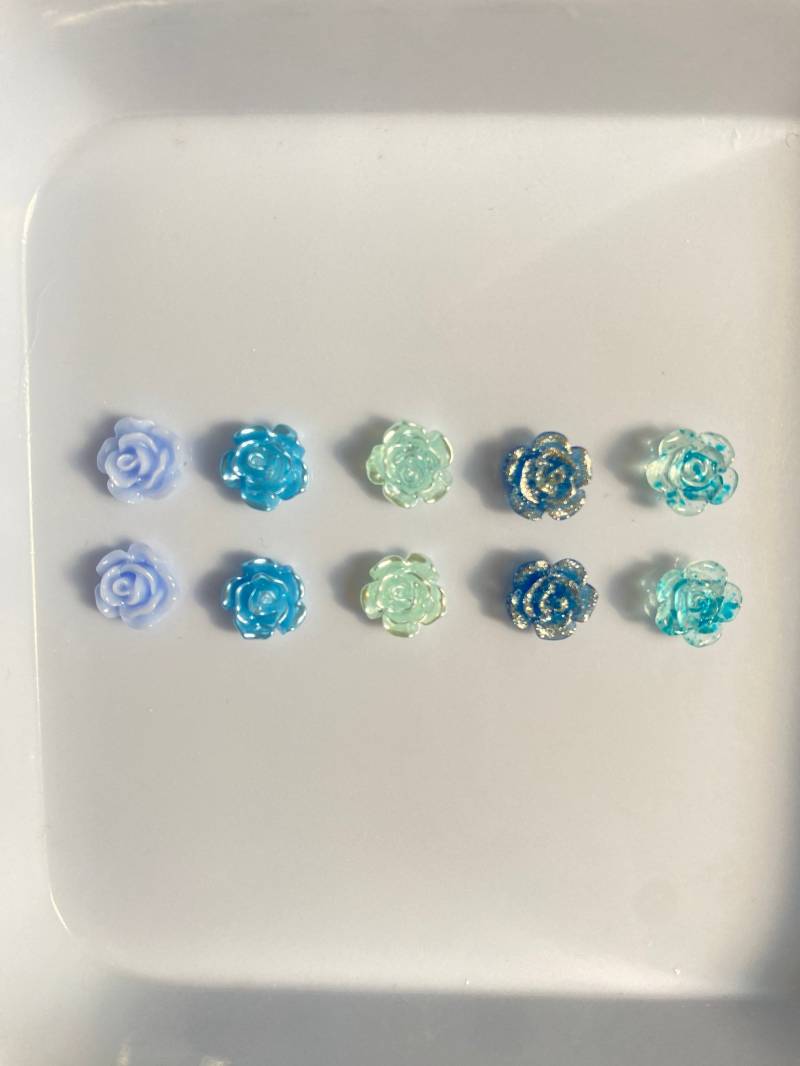 10 Stk 3D Nagel Dekorationen, Mix Fraben Blumen Diy Basteln , Nagel Charms, Blau Serie N3138 10 Stk 3D Nagel Dekorationen, Mix Fraben Blumen Diy Basteln , Nagel Charms, Blau Serie N3138 von Thebestbox66