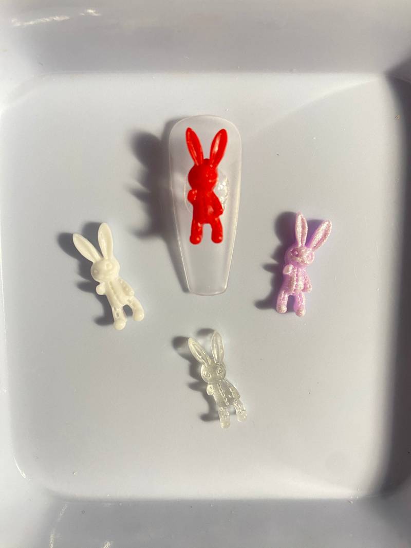 2/4 Stk Hase Harz 3D Nagel Dekorationen, Diy Basteln N3144 Charms 2/4 Stk Hase Harz 3D Nagel Dekorationen, Diy Basteln N3144 Charms von Thebestbox66
