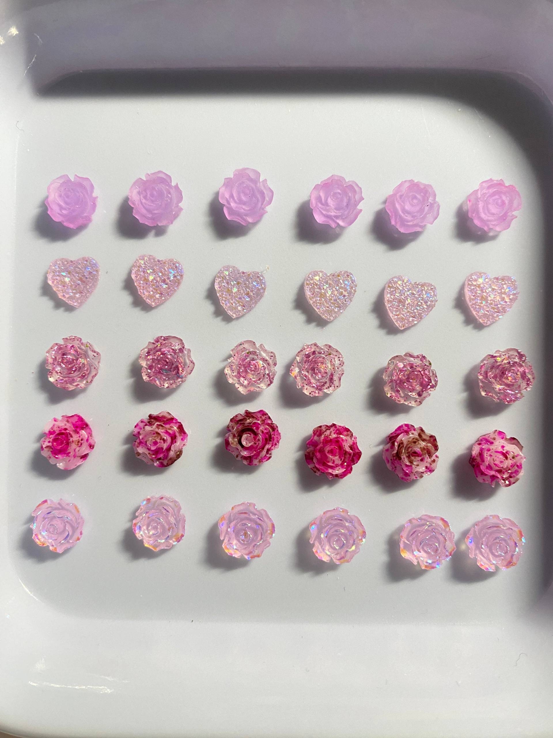 30 Stk 3D Nagel Dekorationen, Blumen Rosen Diy Basteln , Nagel Charms, Rosa/Lila Serie N3106 30 Stk 3D Nagel Dekorationen, Blumen Rosen Diy Basteln , Nagel Charms, Rosa/Lila Serie N3106 von Thebestbox66