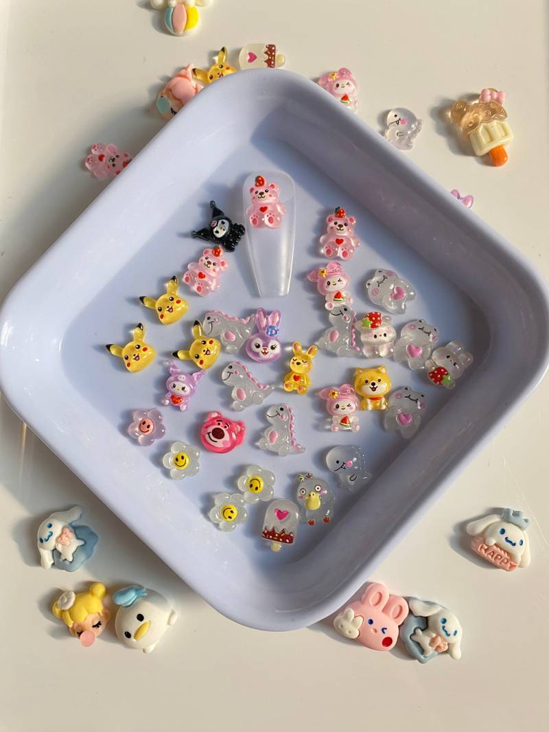 6 Stk Cartoon 3D Nagel Dekorationen, Diy Basteln N3040 Charms 6 Stk Cartoon 3D Nagel Dekorationen, Diy Basteln N3040 Charms von Thebestbox66