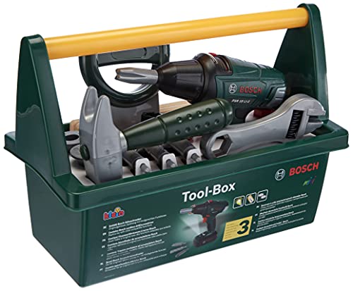 Theo Klein 8429 Bosch Werkzeug-Box | Mit Säge, Hammer, Zange und vielem mehr | Batteriebetriebener Akkuschrauber | Maße: 31 cm x 16,5 cm x 22,5 cm | Spielzeug für Kinder ab 3 Jahren Theo Klein 8429 Bosch Werkzeug-Box | Mit Säge, Hammer, Zange und vielem mehr | Batteriebetriebener Akkuschrauber | Maße: 31 cm x 16,5 cm x 22,5 cm | Spielzeug für Kinder ab 3 Jahren von Theo Klein