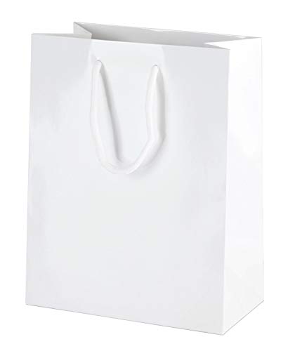 Thepaperbagstore 10 Weiß Luxus Gloss Seilgriff Papiertüten - Klein 160x100x210mm Thepaperbagstore 10 Weiß Luxus Gloss Seilgriff Papiertüten - Klein 160x100x210mm von Thepaperbagstore