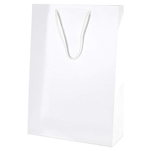Thepaperbagstore 10 Weiß Luxus Gloss Seilgriff Papiertüten - Mittel Hoch 250x100x360mm Thepaperbagstore 10 Weiß Luxus Gloss Seilgriff Papiertüten - Mittel Hoch 250x100x360mm von Thepaperbagstore