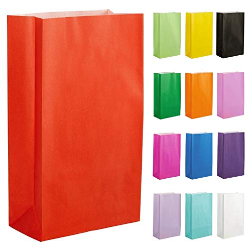 Thepaperbagstore 30 Papiertüten für Partys und Geschenke - Rot - 140x245x70mm von Thepaperbagstore