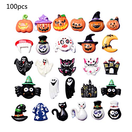 100pcs Mix Halloween Flatback Charms Harz Verzierungen Für Scrapbook Armband Kit Für Erwachsene 100pcs Mix Halloween Flatback Charms Harz Verzierungen Für Scrapbook Armband Kit Für Erwachsene von Thewasc