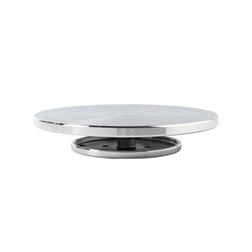 15/20/25/30 cm Töpferscheibe Aluminium Drehteller Ton Werkzeug Doppelseitiger Töpferei Drehteller Skulptur Keramik Kuchenständer von Thewasc