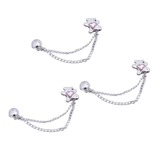 3 x Kleiderklammern mit Kette, schöne Schleifen, Knöpfe, Herz-Hosen-Clips, abnehmbare Nadeln 3 x Kleiderklammern mit Kette, schöne Schleifen, Knöpfe, Herz-Hosen-Clips, abnehmbare Nadeln von Thewasc