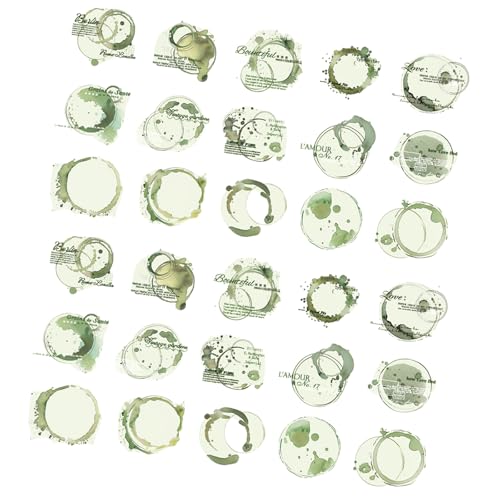 30pcs Tinten Fleckenaufkleber Wasserbeständiger Haustieraufkleber Für Notebook Journal Scrapbooking Wasserflasche Laptop Skateboardplaner Für Journaling von Thewasc