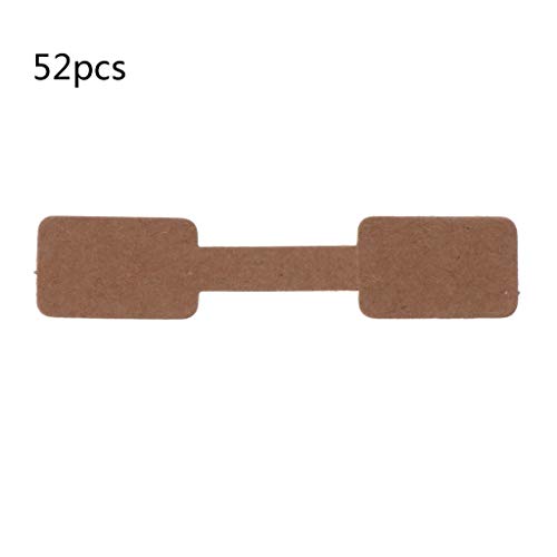 52 Stück Schmuck-Etiketten, selbstklebend, kurze Hantel, Langhantel, Identifikationsetiketten, Aufkleber, Größenetiketten 52 Stück Schmuck-Etiketten, selbstklebend, kurze Hantel, Langhantel, Identifikationsetiketten, Aufkleber, Größenetiketten von Thewasc