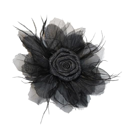 Blumen-Brosche, Besatz, Organza-Applikation für Hochzeitskleid, Vorhang, Schal, Dekorationen, Zubehör von Thewasc