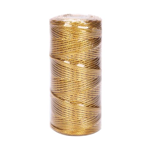 Dekorative Wickelschnur, 90 m, Metallic, Bäckergarn zum Verpacken von Bastelarbeiten, Weihnachten Dekorative Wickelschnur, 90 m, Metallic, Bäckergarn zum Verpacken von Bastelarbeiten, Weihnachten von Thewasc