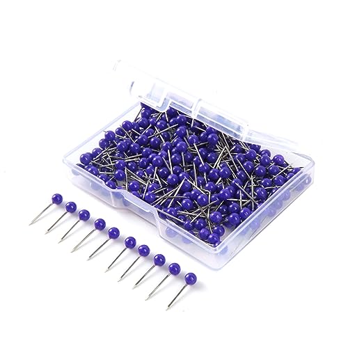 Farbige Nähnadeln, kugelförmig, lange Quiltnadeln für Stoff, Nähen, Schmuck, Kleidung, Zubehör mit farbigem Kopf für Stoff, flacher Kopf Farbige Nähnadeln, kugelförmig, lange Quiltnadeln für Stoff, Nähen, Schmuck, Kleidung, Zubehör mit farbigem Kopf für Stoff, flacher Kopf von Thewasc