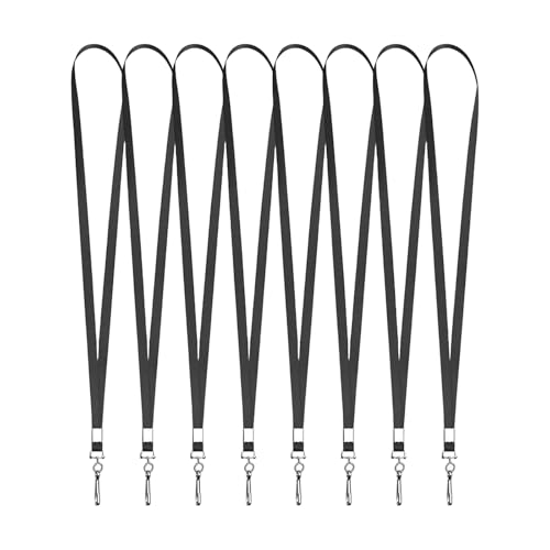 Flat Neck Lanyard Für Badge Black Lanyard Mit Klar von Thewasc