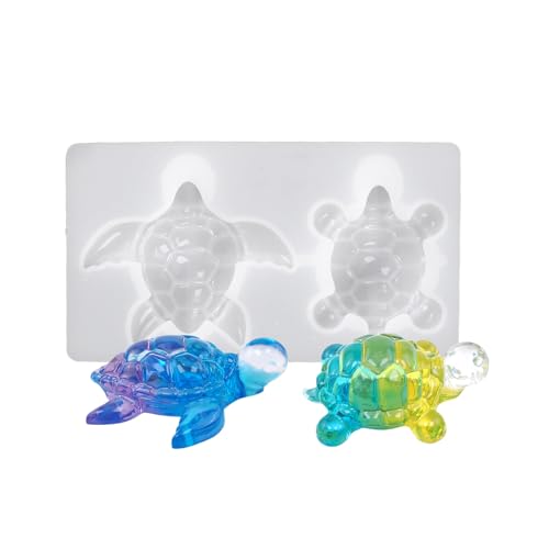 Flexible Schildkrötenform aus Kunstharz, leicht zu lösen, Silikon-Textur für Epoxidharz und kreative Wanddekorationen, Silikon-Schildkrötenform von Thewasc