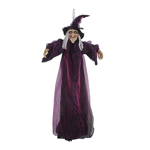 Gruselige animierte Hexe hängende Ornament Der Angstfaktor bei Halloween-Partys und Filmaufnahmen Horror Hängender Anhänger von Thewasc
