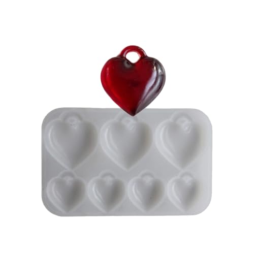 Hohe Transparenz Silikon für Bastelbedarf 3D Herz Anhänger Dekoration für Valentinstag Kreation Silikon Hohe Transparenz Silikon für Bastelbedarf 3D Herz Anhänger Dekoration für Valentinstag Kreation Silikon von Thewasc