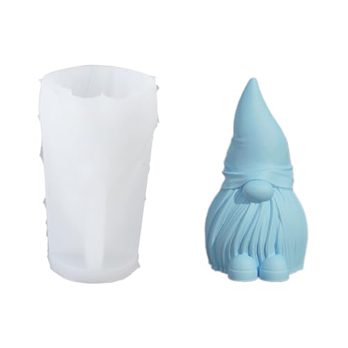 Kristall-Tropfform, kein Gesicht, Zwergdekoration, Weihnachten, Silikon, vielseitige Epoxidharz-Form von Thewasc