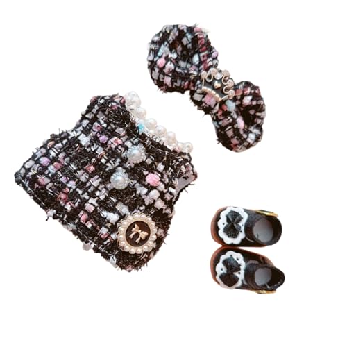 Modepuppenkostüm mit Schuhen, 17 cm, mit Schleife, Kleid für 1. und 2. Generation, Puppe, für Display-Kollektion, Kleidung von Thewasc