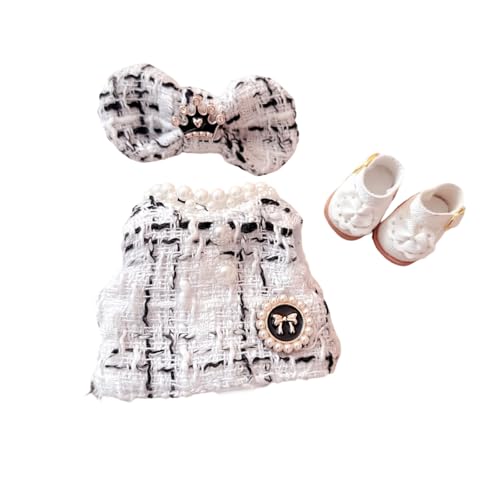 Modepuppenkostüm mit Schuhen, 17 cm, mit Schleife, Kleid für 1. und 2. Generation, Puppe, für Display-Kollektion, Kleidung von Thewasc