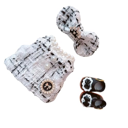 Modepuppenkostüm mit Schuhen, 17 cm, mit Schleife, Kleid für 1. und 2. Generation, Puppe, für Display-Kollektion, Kleidung von Thewasc