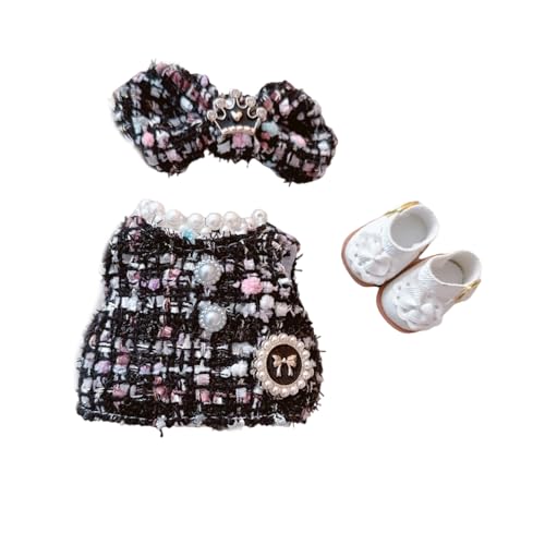 Modepuppenkostüm mit Schuhen, 17 cm, mit Schleife, Kleid für 1. und 2. Generation, Puppe, für Display-Kollektion, Kleidung von Thewasc