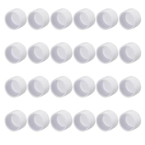 Robuste PVC-Rohr-Endkappen, Möbelbeschläge für 1,9 cm bis 5,1 cm Rohrschutzkappen, Sanitär-Endkappen, 24 Stück Robuste PVC-Rohr-Endkappen, Möbelbeschläge für 1,9 cm bis 5,1 cm Rohrschutzkappen, Sanitär-Endkappen, 24 Stück von Thewasc