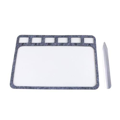Schmuck-Bastelbretter, 2-teiliges Set, stabile rechteckige Filzperlen mit alphabetischer Skala, Wohnaccessoire von Thewasc