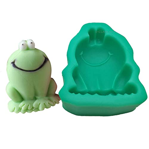 Silikonform in Froschform, Fondant, Kuchenzubehör, professionelles Gebäck, Backwerkzeug, handgefertigte Seifenform von Thewasc