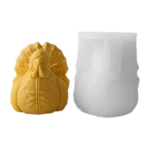 Silikonform zum Basteln und für Seife, zum Basteln und für Geschenke, Huhn-Ornament-Form, zarte Truthahnform, Ornament-Formen Silikonform zum Basteln und für Seife, zum Basteln und für Geschenke, Huhn-Ornament-Form, zarte Truthahnform, Ornament-Formen von Thewasc
