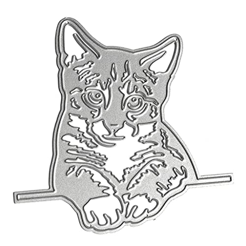 Stanzformen für Kartenherstellung, liegendes Kätzchen, Metall-Stanzformen, Prägeschablone für Alben, Papierkarten, Kunsthandwerk Stanzformen für Kartenherstellung, liegendes Kätzchen, Metall-Stanzformen, Prägeschablone für Alben, Papierkarten, Kunsthandwerk von Thewasc